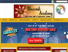 Tablet Screenshot of macombacademy.net